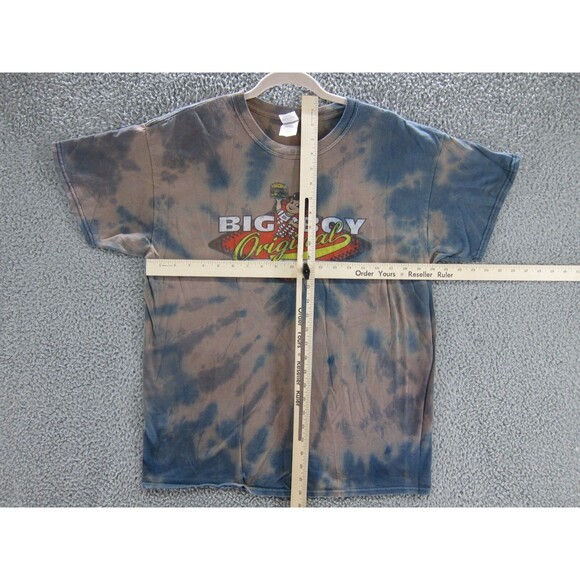 Big Boy Shirt Mens Medium Original Double Decker Hamburger Tie Dye Graphic Tee - Picture 5 of 5